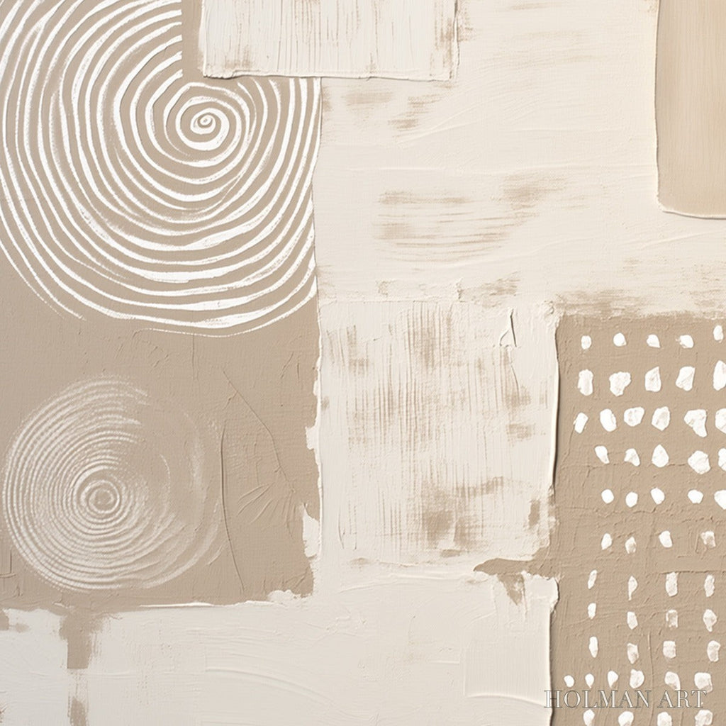 HOLMAN ART Zenith – Textured Wabi-Sabi Abstract Painting in Neutral Tones - image 5