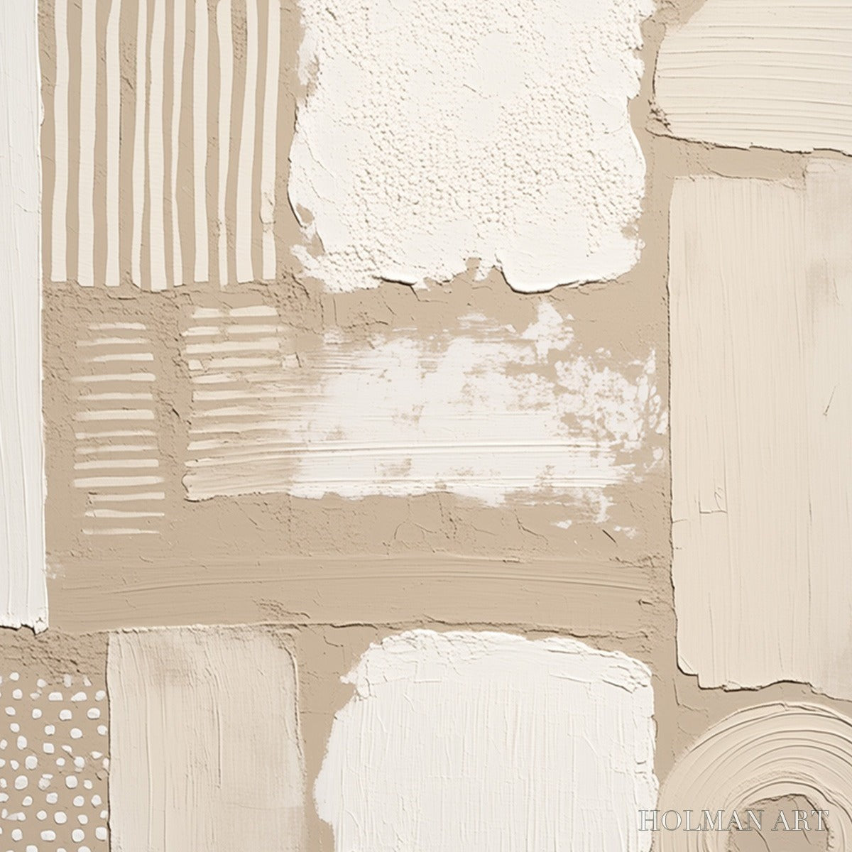 HOLMAN ART Terraforms – Textured Wabi-Sabi Abstract Painting in Neutral Tones - image 3