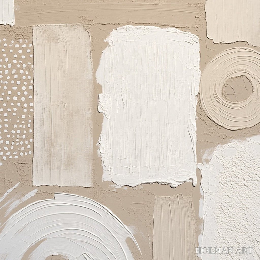 HOLMAN ART Terraforms – Textured Wabi-Sabi Abstract Painting in Neutral Tones - image 5