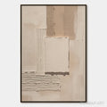 HOLMAN ART Terra Forma – Textured Wabi Sabi Abstract Beige - image 1