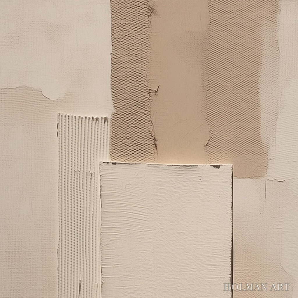 HOLMAN ART Terra Forma – Textured Wabi Sabi Abstract Beige - image 3