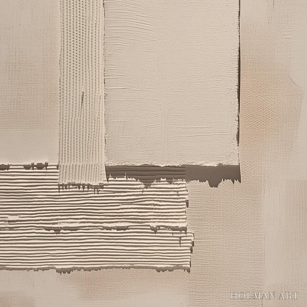 HOLMAN ART Terra Forma – Textured Wabi Sabi Abstract Beige - image 5