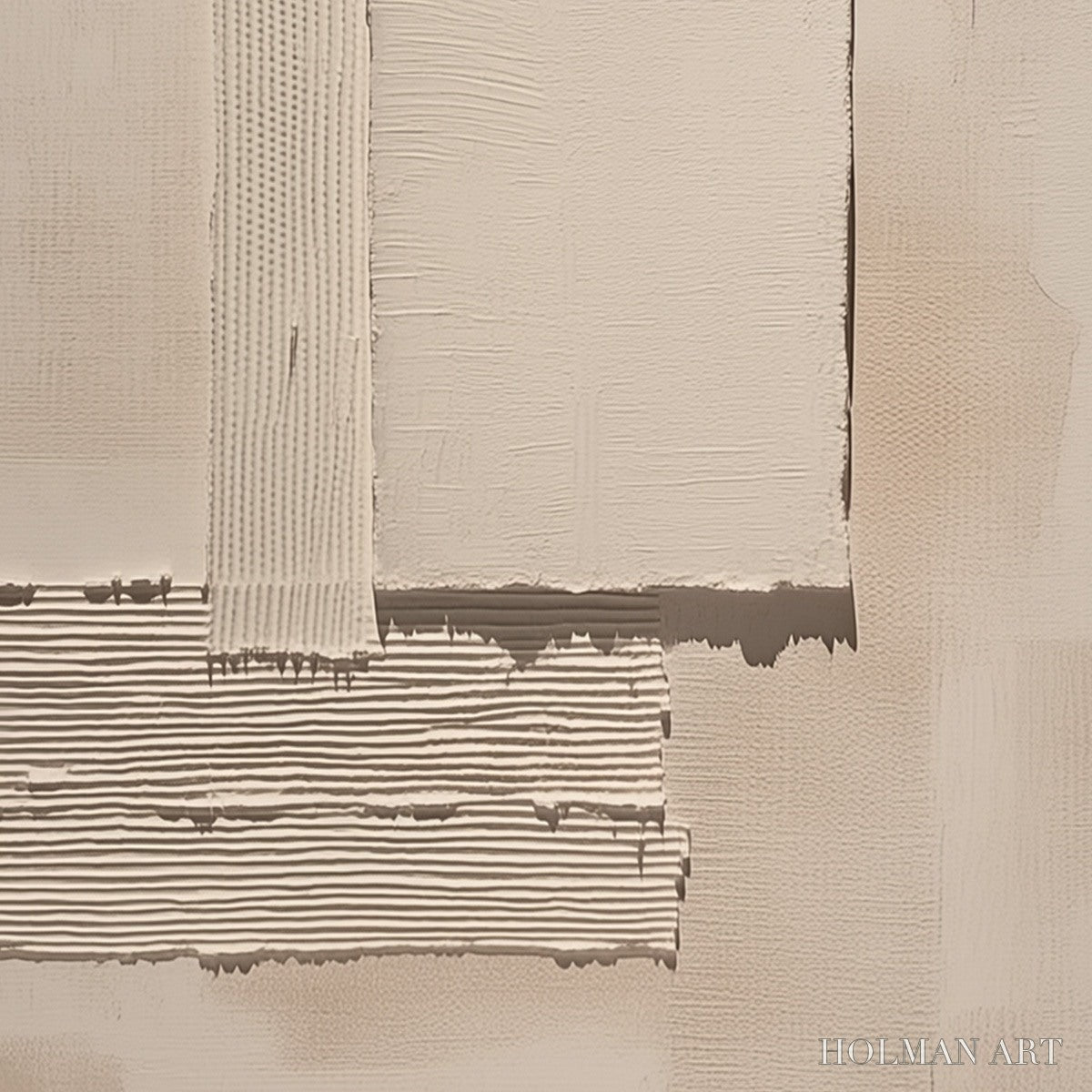 HOLMAN ART Terra Forma – Textured Wabi Sabi Abstract Beige - image 5