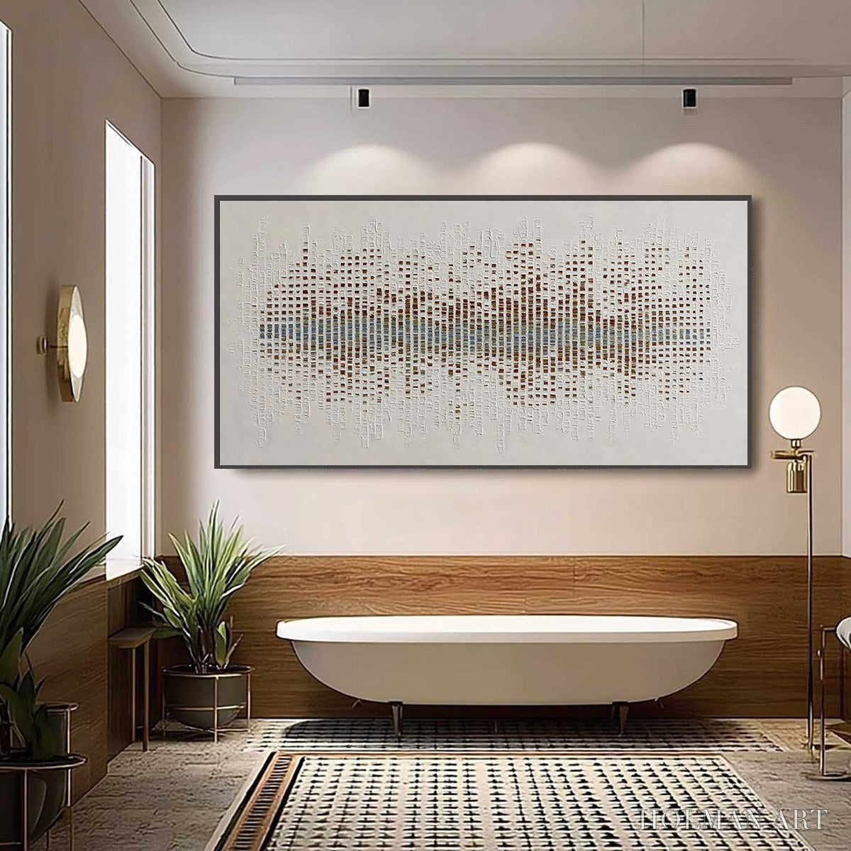 HOLMAN ART Urban Sonata – Large Textured Minimalist Abstract Painting - image 2