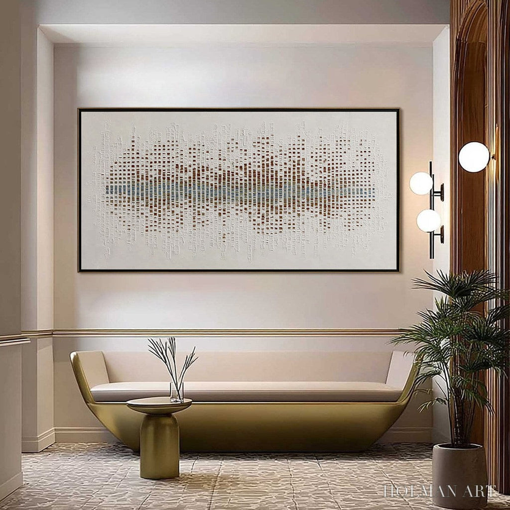 HOLMAN ART Urban Sonata – Large Textured Minimalist Abstract Painting - image 4