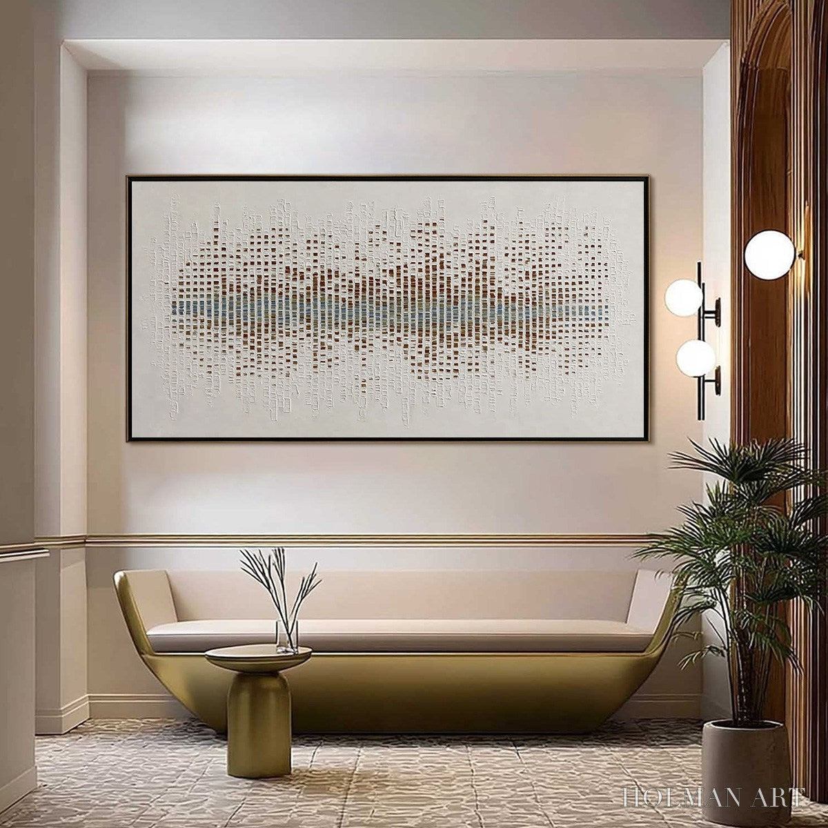 HOLMAN ART Urban Sonata – Large Textured Minimalist Abstract Painting - image 4