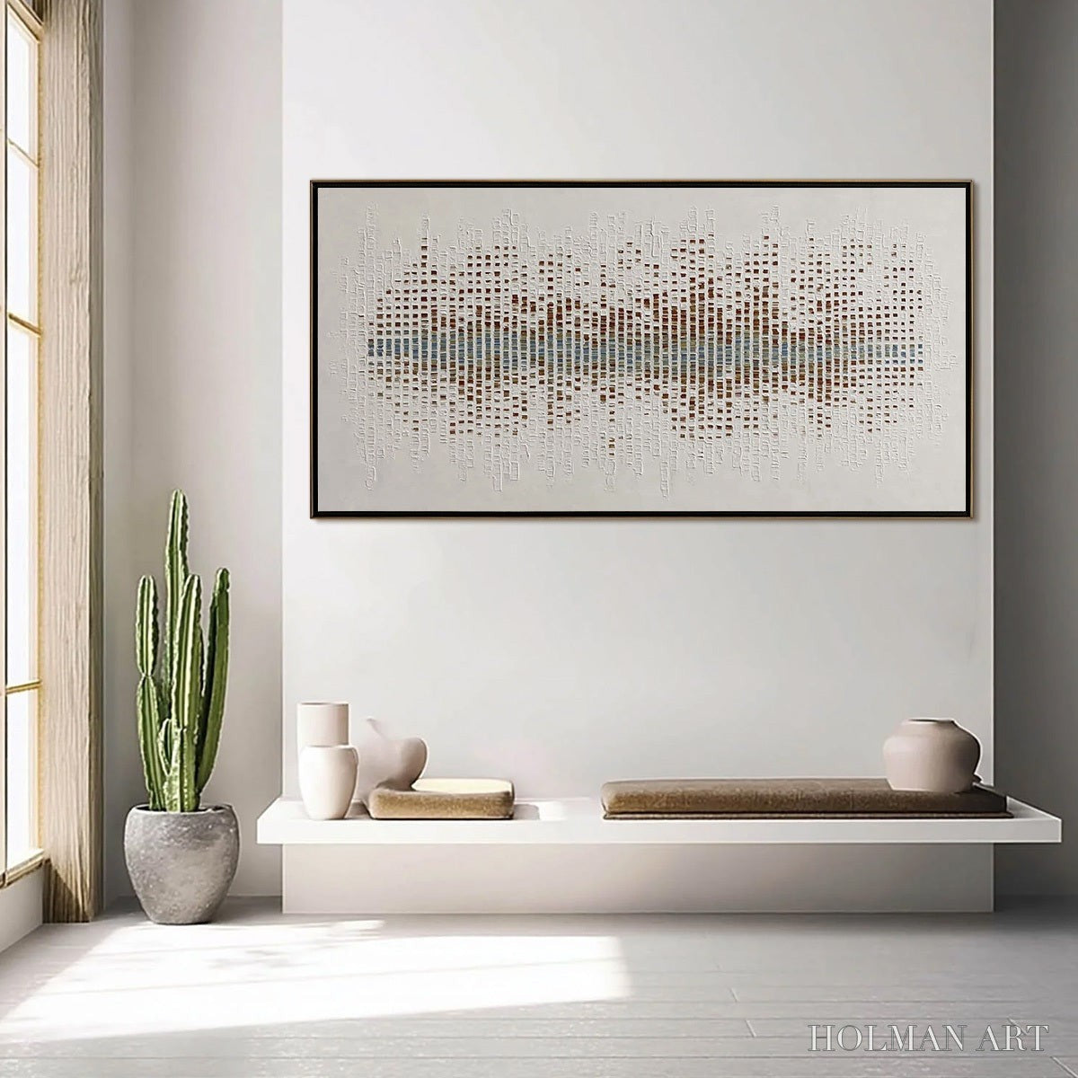 HOLMAN ART Urban Sonata – Large Textured Minimalist Abstract Painting - image 6