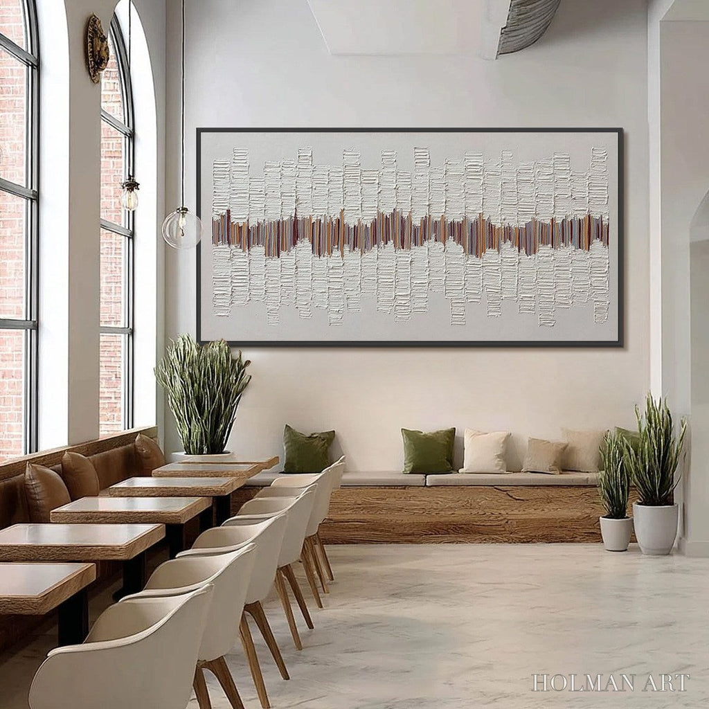 HOLMAN ART Echoes in Silence – Large Textured Minimalist Abstract - image 2