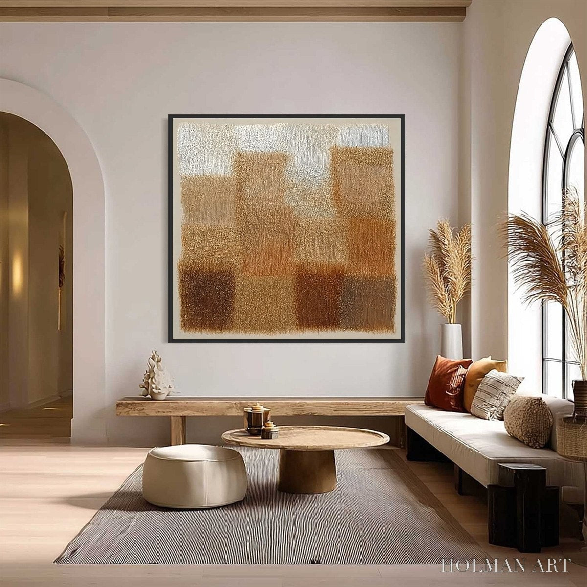 HOLMAN ART Terra Firma – Textured Minimalist Abstract Painting in Earth Tones - image 2