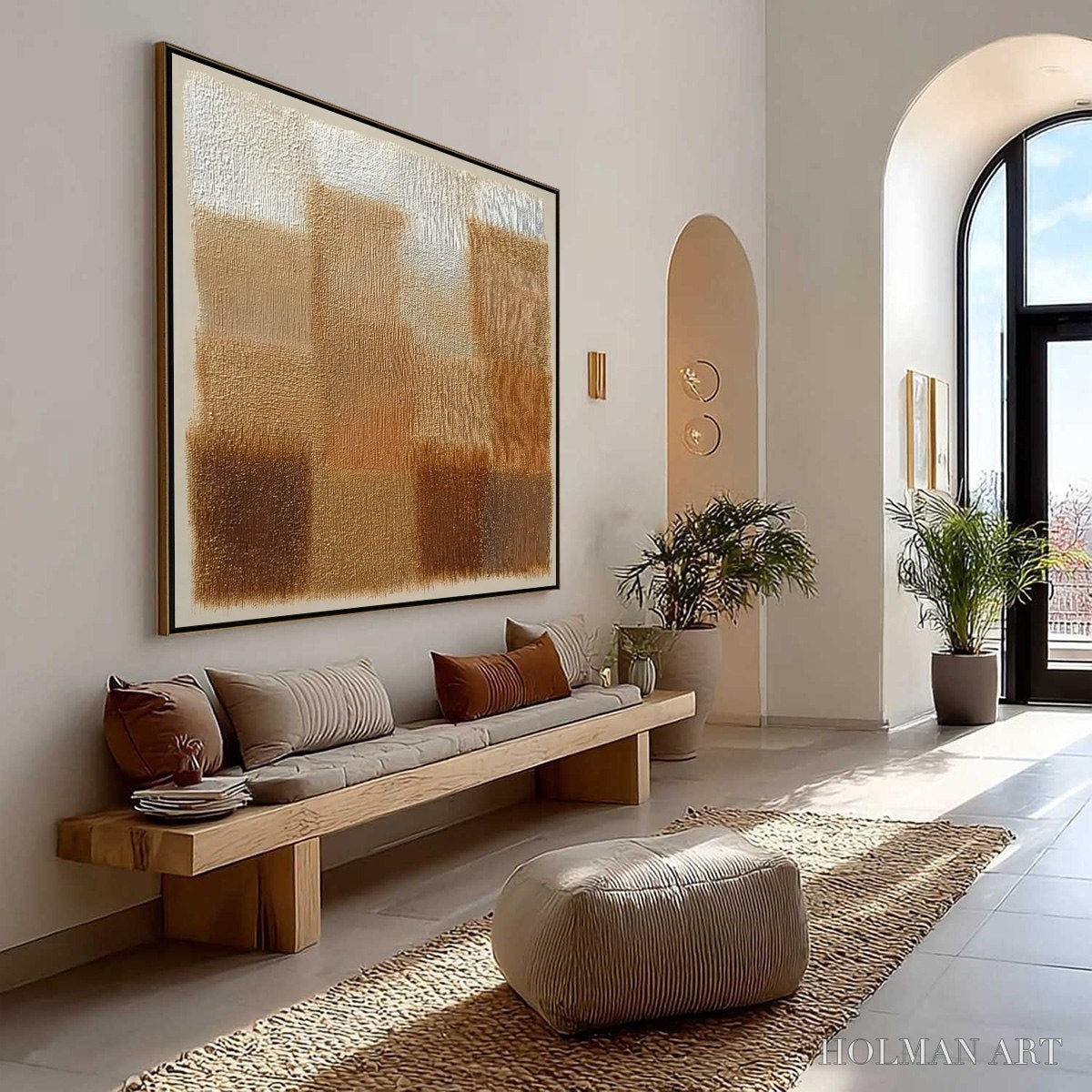 HOLMAN ART Terra Firma – Textured Minimalist Abstract Painting in Earth Tones - image 4