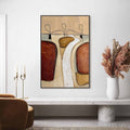 HOLMAN ART the Passage – Textured Wabi Sabi Abstract Earth Tone Painting - image 2