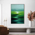 HOLMAN ART Verdant Reverie – Abstract Green Landscape Oil Painting - image 2