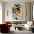 HOLMAN ART Emerald Jewel Tree – Textured Palette Knife Tree Painting with Golden Accents - image 2