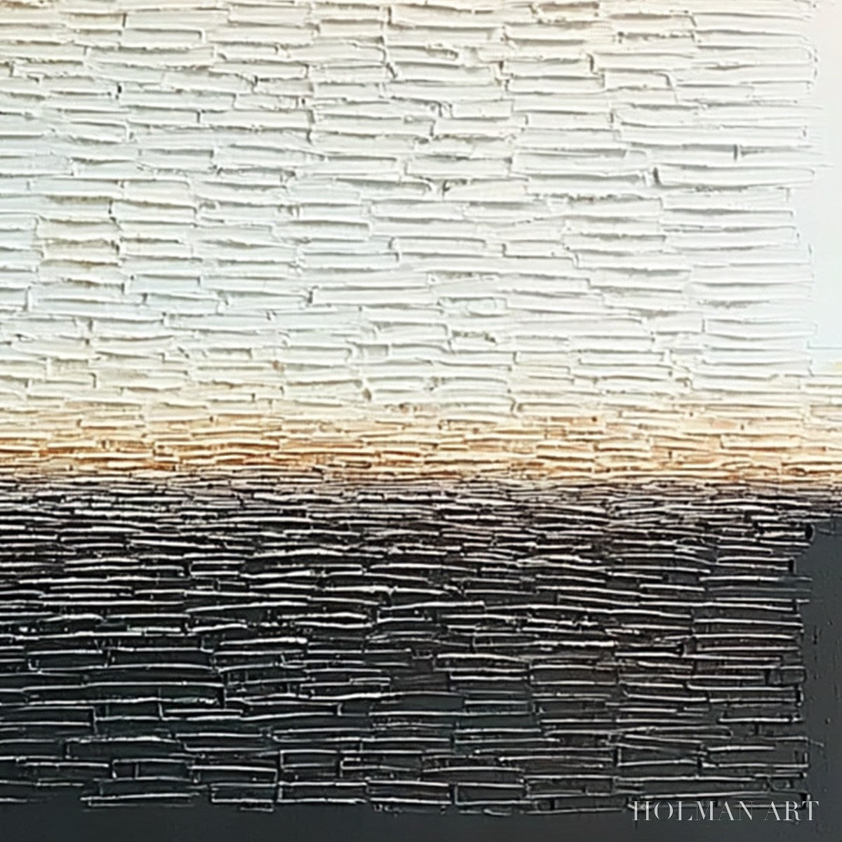 HOLMAN ART Echoes of Stillness – Large Square Textured Minimalist Abstract Painting - image 3