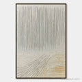 HOLMAN ART Convergence – Textured Minimalist Wabi Sabi Abstract Painting in White - image 1