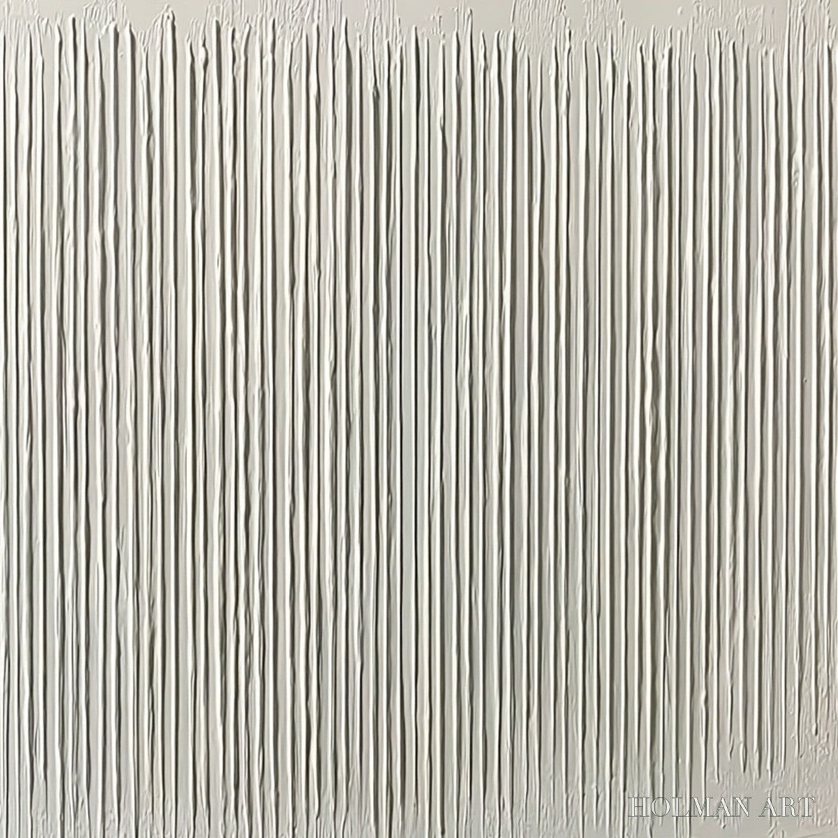 HOLMAN ART Convergence – Textured Minimalist Wabi Sabi Abstract Painting in White - image 3