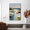 HOLMAN ART Autumn Reflections – Textured Abstract River Landscape Painting - image 2