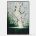HOLMAN ART Verdant Chasm – Textured Wabi Sabi Abstract Landscape Painting - image 1