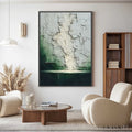 HOLMAN ART Verdant Chasm – Textured Wabi Sabi Abstract Landscape Painting - image 2