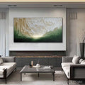 HOLMAN ART Emerald Horizon – Textured Wabi Sabi Abstract Landscape Painting - image 2