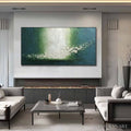 HOLMAN ART Emerald Cascade – Large Textured Wabi Sabi Abstract Painting - image 2
