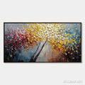 HOLMAN ART Chromatic Embrace – Textured Palette Knife Tree Painting, Colorful Impasto - image 1