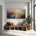 HOLMAN ART Chromatic Embrace – Textured Palette Knife Tree Painting, Colorful Impasto - image 2