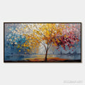 HOLMAN ART Vibrant Horizon – Textured Palette Knife Tree of Life Landscape Painting - image 1