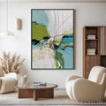 HOLMAN ART First Bloom – Textured Vertical Abstract Landscape Painting - image 2