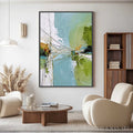 HOLMAN ART Crossing Paths – Large Textured Vertical Abstract - image 2