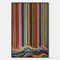 HOLMAN ART Chromatic Cascade – Colorful Vertical Abstract Painting with Flowing Lines - image 1