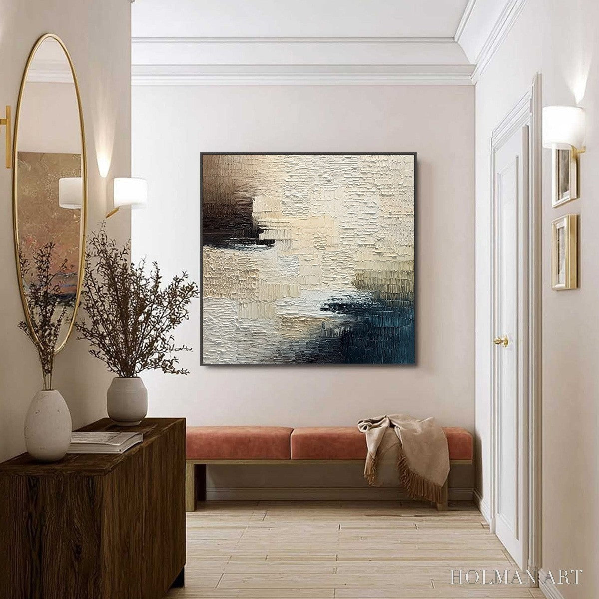 HOLMAN ART Terra Firma – Textured Neutral Abstract Impasto Painting - image 6