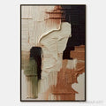 HOLMAN ART Terra Firma – Vertical Wabi Sabi Textured Abstract - image 1