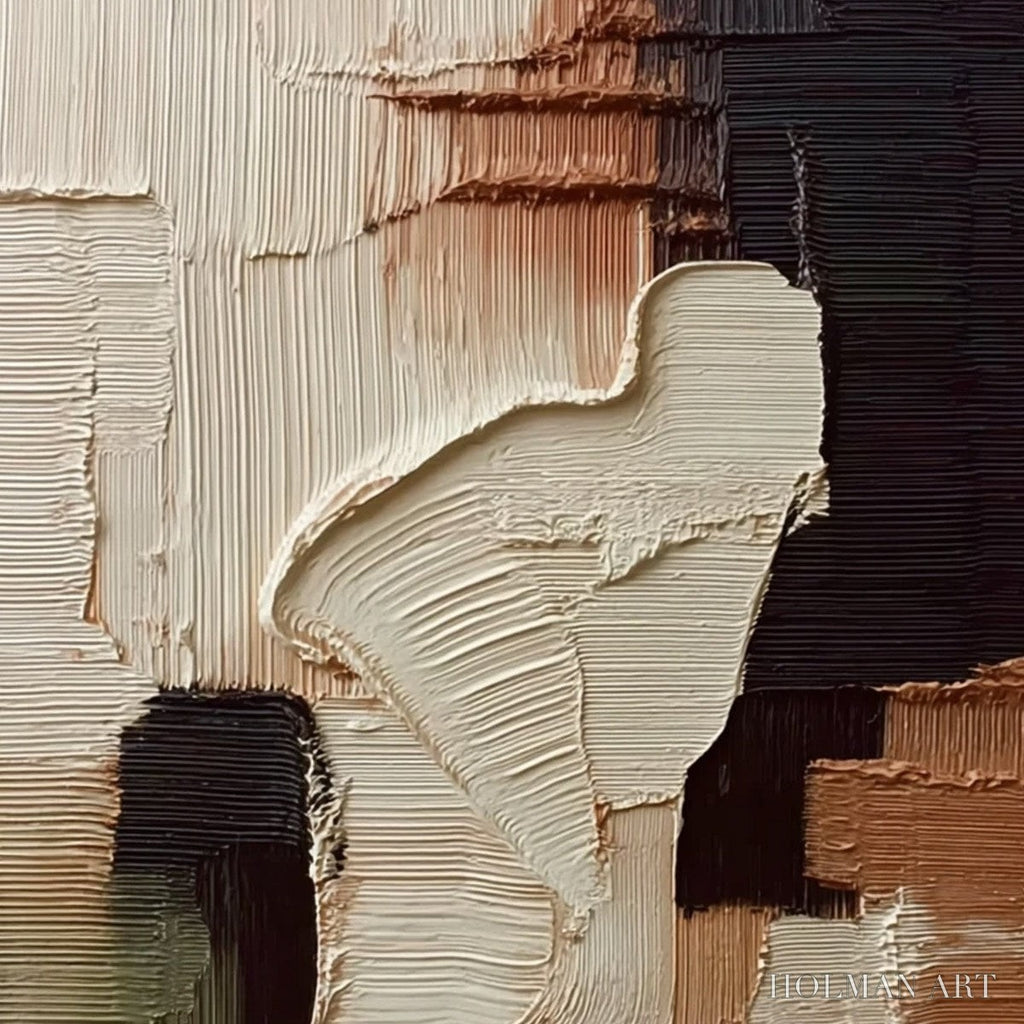 HOLMAN ART Terra Firma – Vertical Wabi Sabi Textured Abstract - image 3
