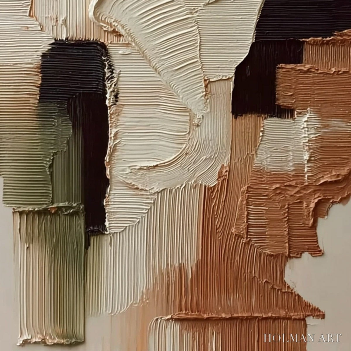 HOLMAN ART Terra Firma – Vertical Wabi Sabi Textured Abstract - image 5