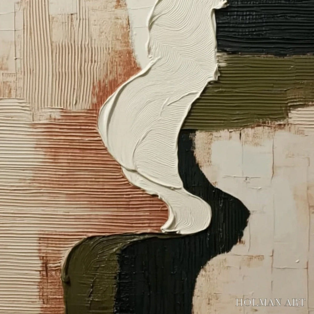 HOLMAN ART Terra Firma – Textured Wabi Sabi Abstract Art in Earth Tones - image 5