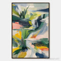 HOLMAN ART Verdant Rush – Vibrant Textured Abstract Landscape Painting - image 1