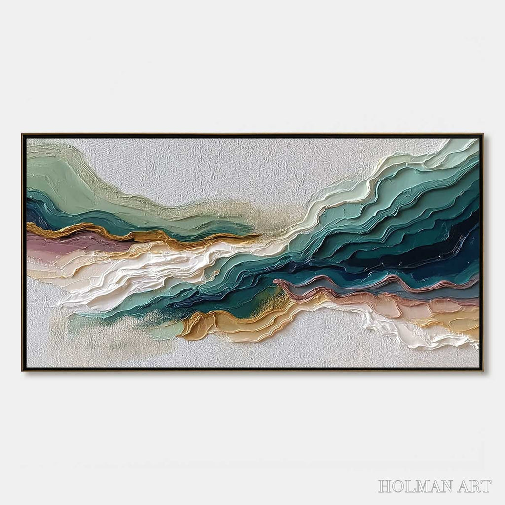 HOLMAN ART Terra Rhythm – Heavily Textured Abstract Landscape Painting - image 1