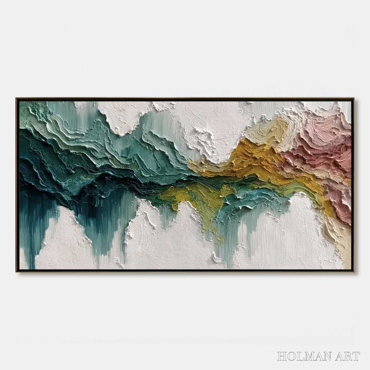 HOLMAN ART Terra Flow – Textured Abstract Landscape Impasto Oil Painting - image 1