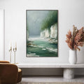 HOLMAN ART Emerald Passage – Textured Wabi Sabi Coastal Landscape Painting - image 2