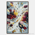 HOLMAN ART Festa Dei Colori – Vertical Colorful Impasto Abstract Textured Oil Painting - image 1