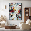 HOLMAN ART Festa Dei Colori – Vertical Colorful Impasto Abstract Textured Oil Painting - image 2