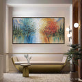 HOLMAN ART Equinox Textured Tree Landscape Oil Painting | Colorful - image 2