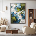 HOLMAN ART Aerialis – Heavy Texture Abstract Landscape Oil Painting - image 2