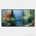 HOLMAN ART Serene Flight – Textured Impasto Landscape Painting of a River Sanctuary - image 1