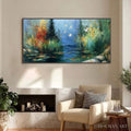 HOLMAN ART Serene Flight – Textured Impasto Landscape Painting of a River Sanctuary - image 2