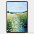 HOLMAN ART Verdant Path – Textured Impasto Landscape Painting of a Lilypad Stream - image 1