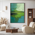 HOLMAN ART Verdant Horizon – Textured Abstract Green Landscape Painting - image 2