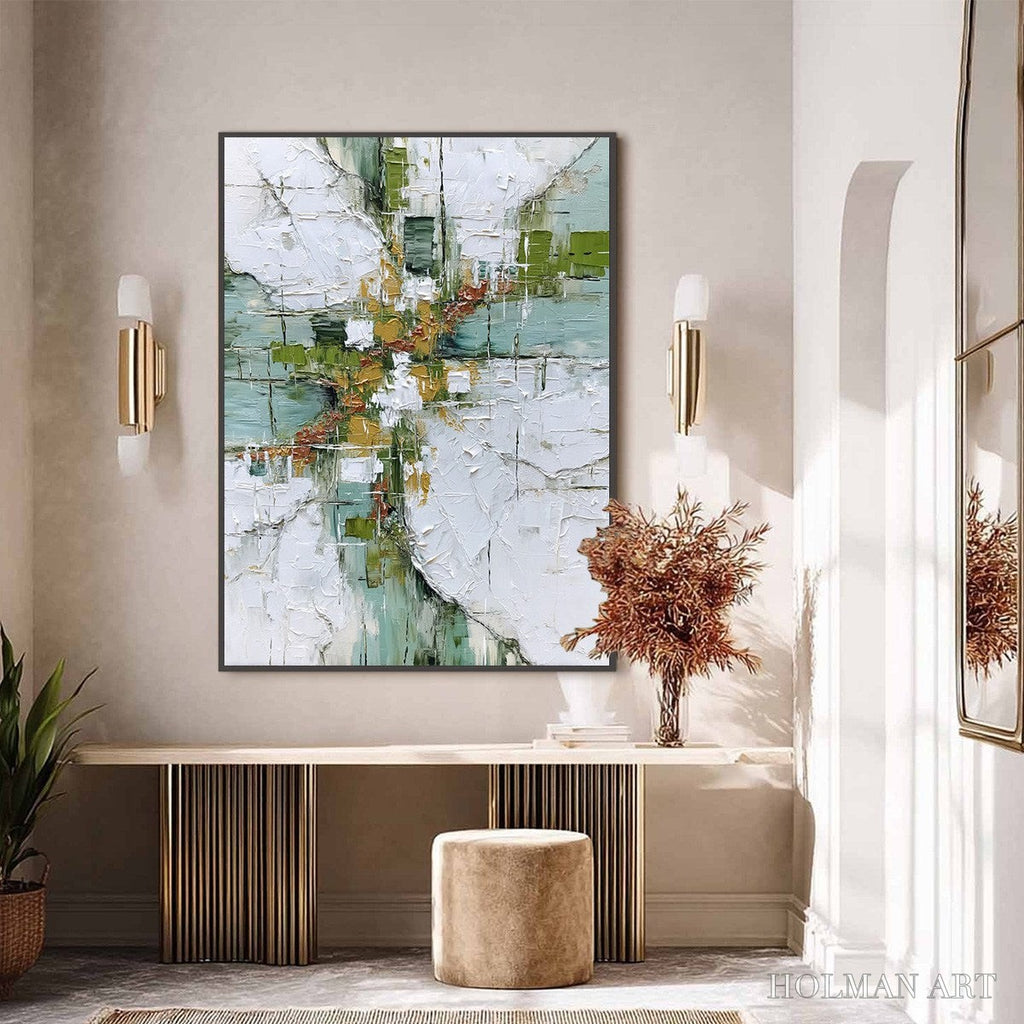 HOLMAN ART Verdant Echo – Textured Abstract Painting in Earth Tones - image 6