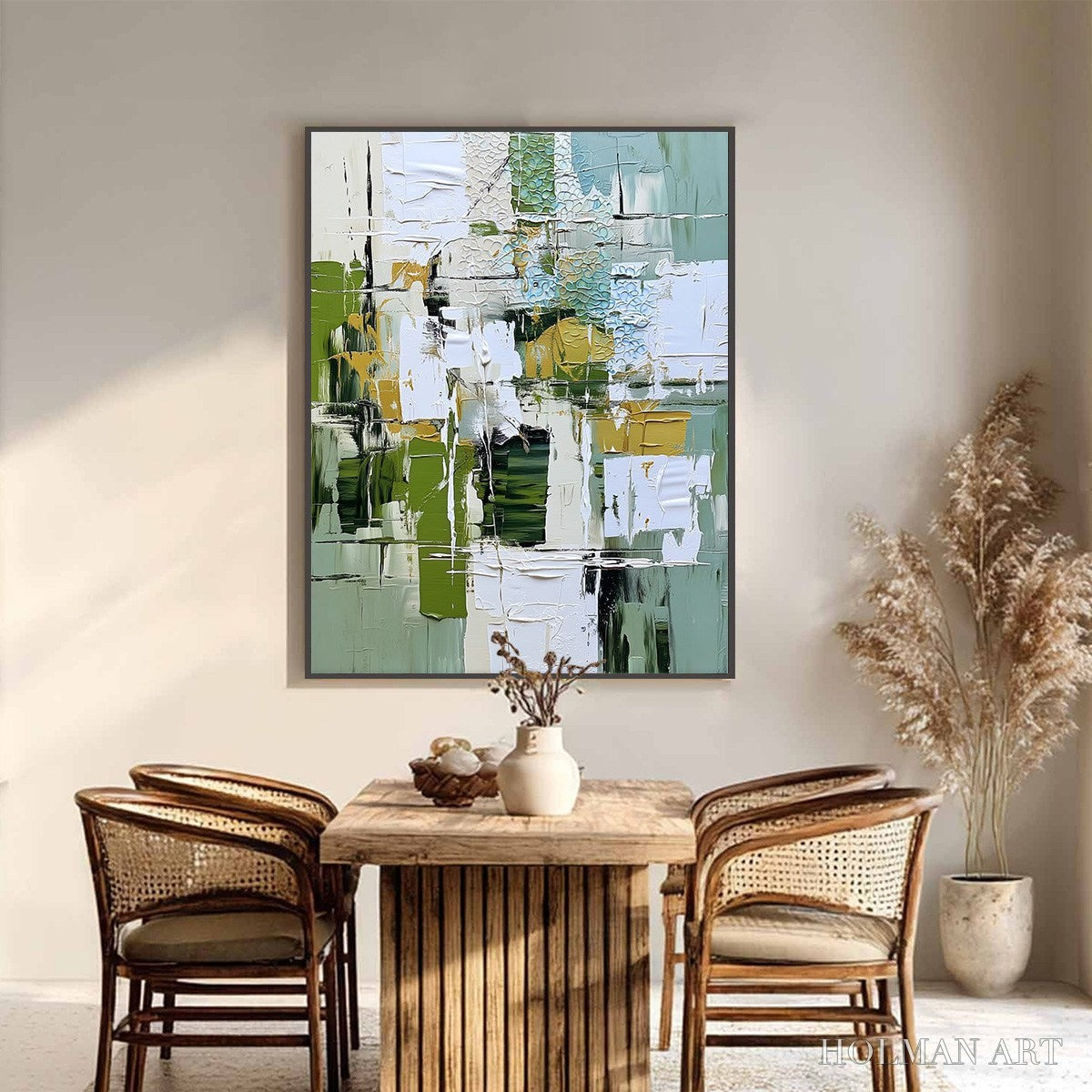 HOLMAN ART Terrace View – Textured Abstract Impasto Landscape Painting - image 2